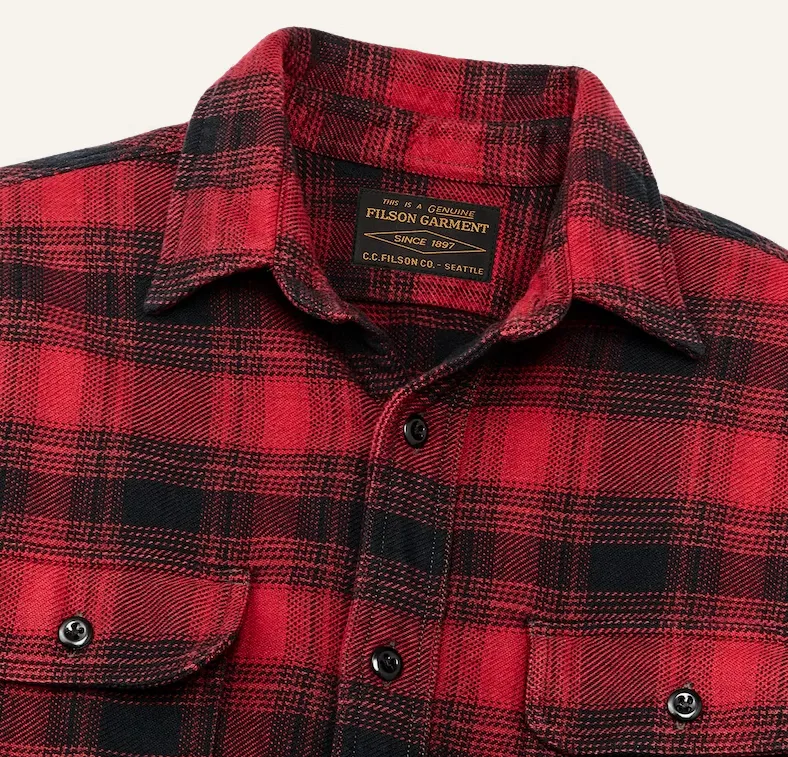 Vintage Flannel Work Shirt - Red Oak Ombre