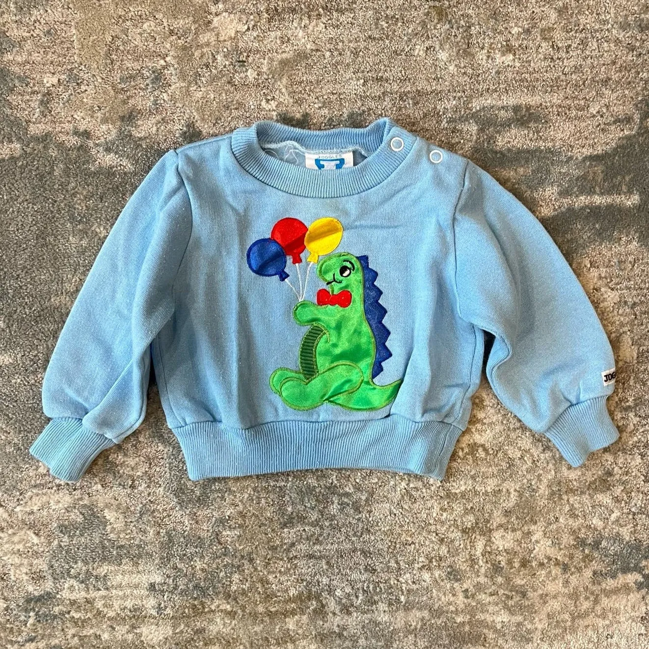 Vintage Joggles Party Dinosaur Sweatsuit 6-9 Months