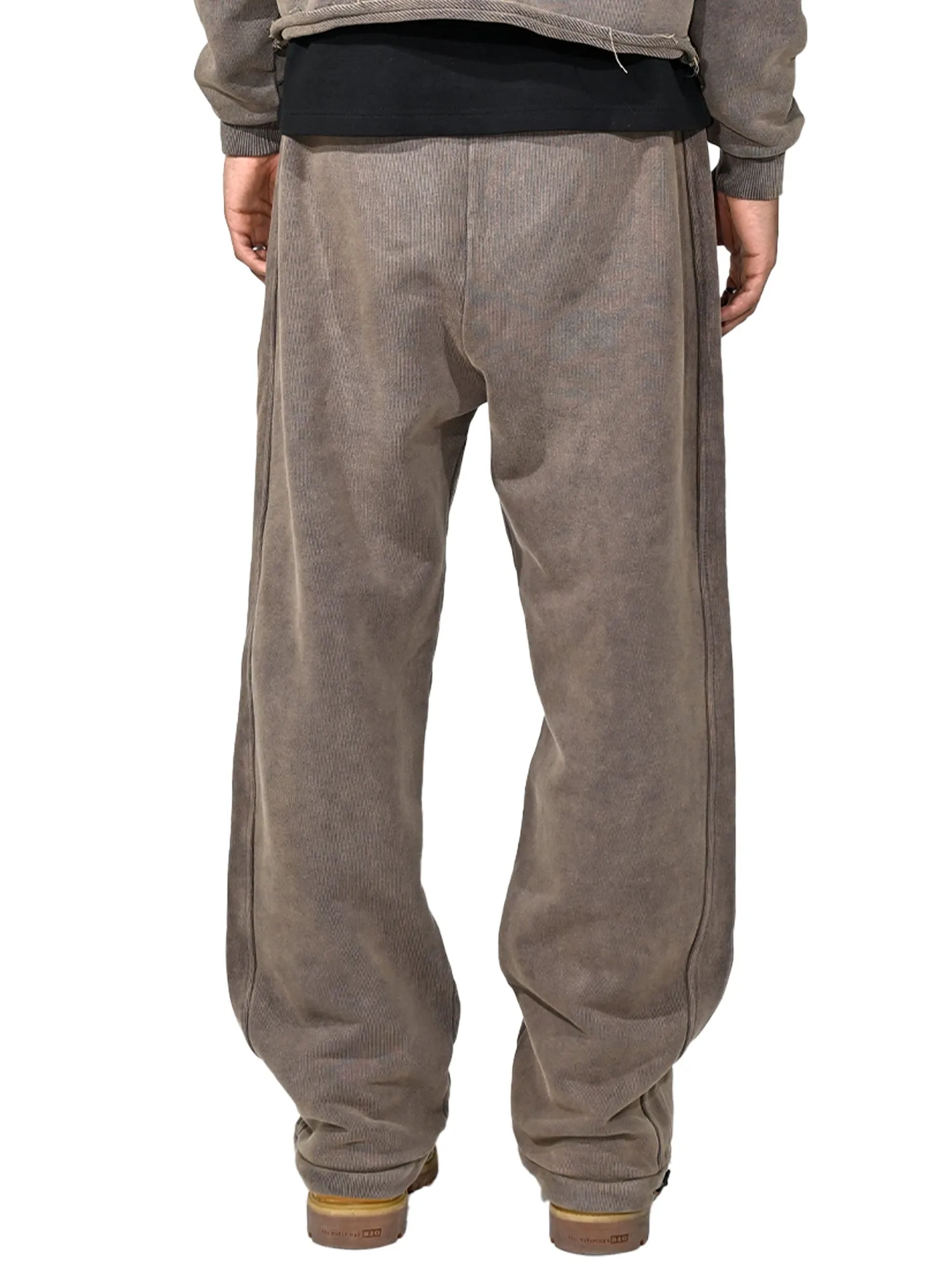 Washed Baggy Sweatpants Brown