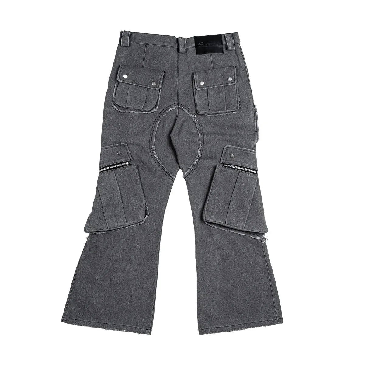 Washed Multipocket Cargo Pants 'Grey'