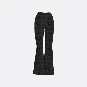 WOMEN'S BROCADE FLARE PANTS