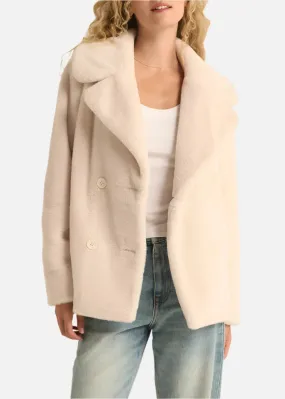 Z Supply Gem Double Breasted Fur Coat